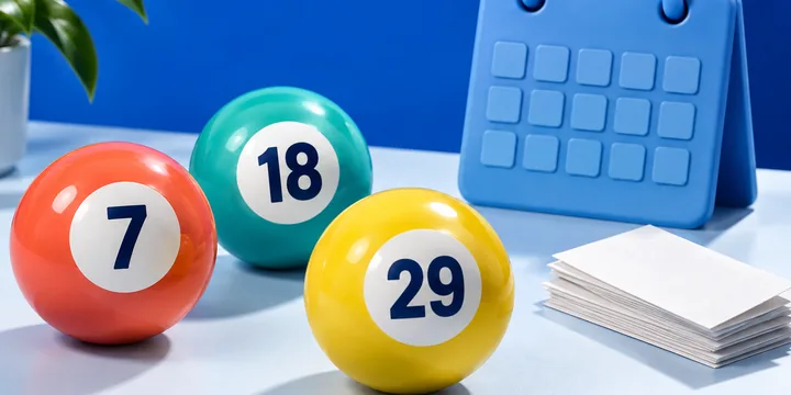 Kalender och gul lottoboll – Lotto resultatarkiv med historik