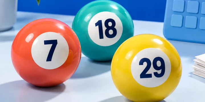 Tre lottobollar med nummer – rätta Lotto genom att jämföra din rad